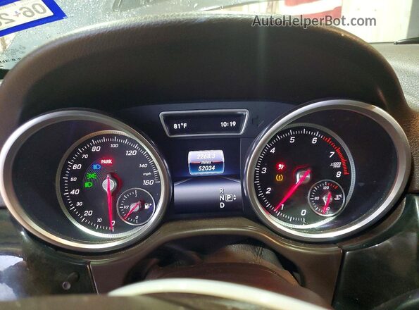 4JGDA5JB5GA696592 2016 MERCEDES-BENZ GLE Gray Սարքավորումների վահանակի տեսք
