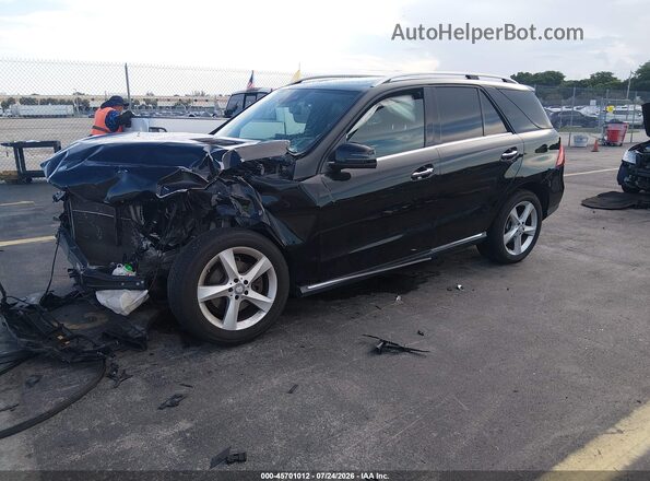 4JGDA5JB5HA902916 2017 MERCEDES-BENZ GLE 350 Черный Передняя левая четверть