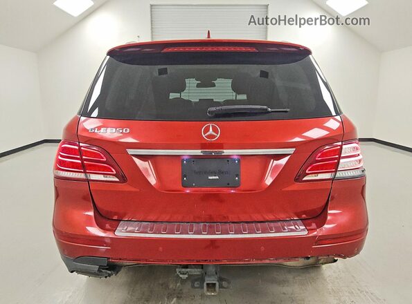 4JGDA5JB5HA957527 2017 MERCEDES-BENZ GLE Red Vista trasera