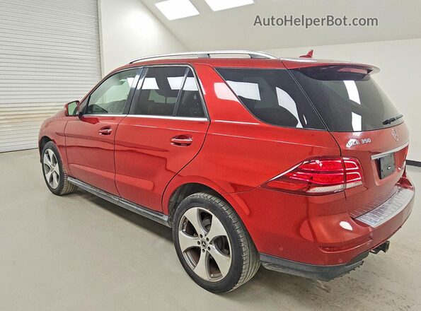 4JGDA5JB5HA957527 2017 MERCEDES-BENZ GLE Red Trasero izquierdo