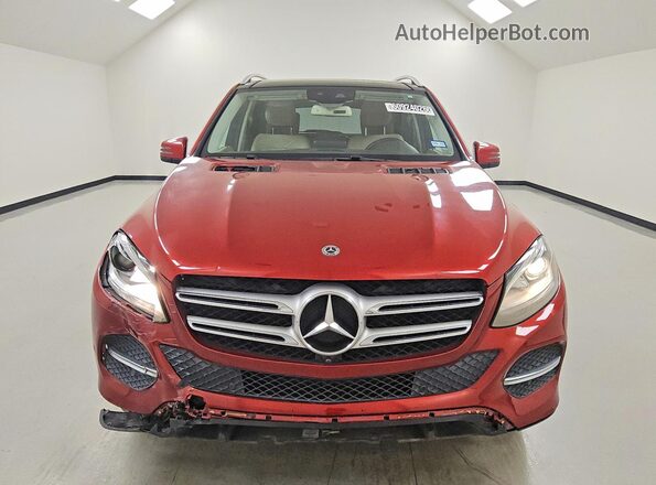 4JGDA5JB5HA957527 2017 MERCEDES-BENZ GLE Red Vista frontal