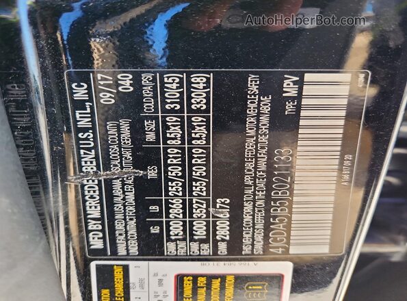 4JGDA5JB5JB021133 2018 MERCEDES-BENZ GLE Черный Вид подкапотного пространства