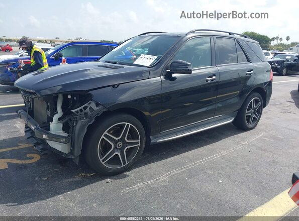 4JGDA5JB5JB105923 2018 MERCEDES-BENZ GLE 350 Black Передня ліва чверть