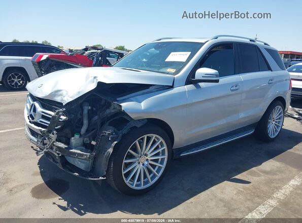 4JGDA5JB6GA749316 2016 MERCEDES-BENZ GLE 350 Silver Передня ліва чверть