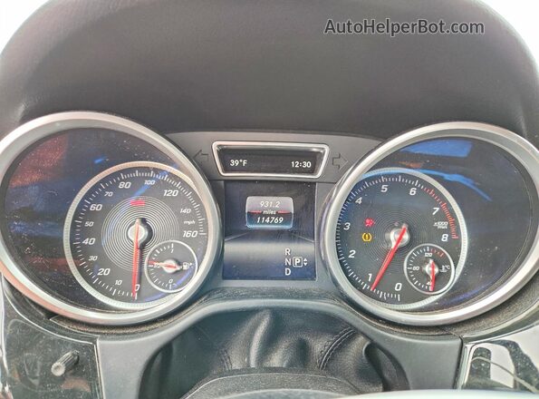 4JGDA5JB7GA643716 2016 MERCEDES-BENZ GLE Черный Вид щитка приборов