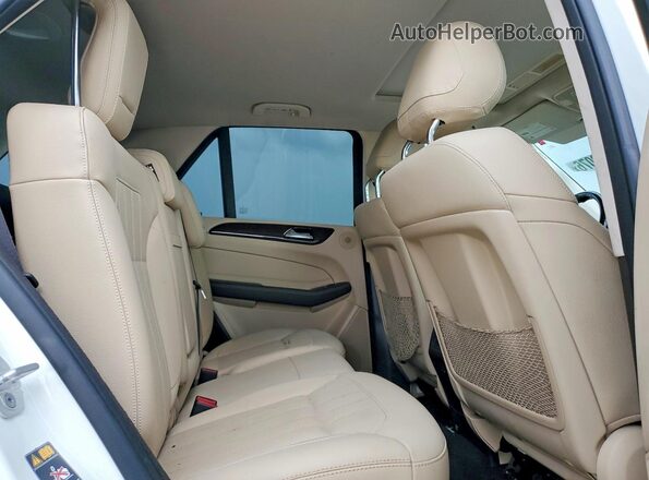 4JGDA5JB7GA690454 2016 MERCEDES-BENZ GLE White უკანა სავარძლების ხედი