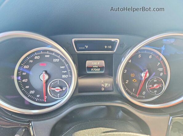 4JGDA5JB7GA690731 2016 MERCEDES-BENZ GLE Blue Вид щитка приладів