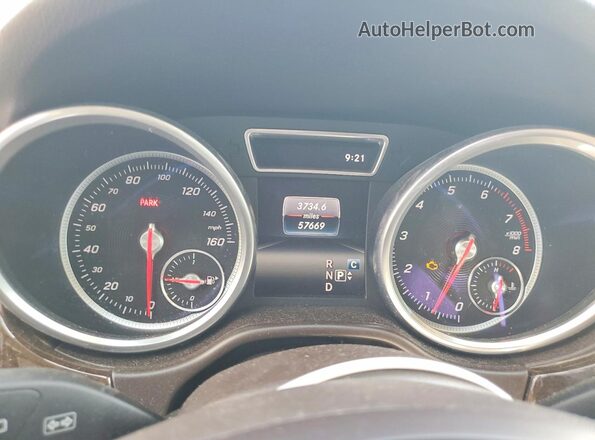 4JGDA5JB7HA816667 2017 MERCEDES-BENZ GLE Brown Instrument cluster view