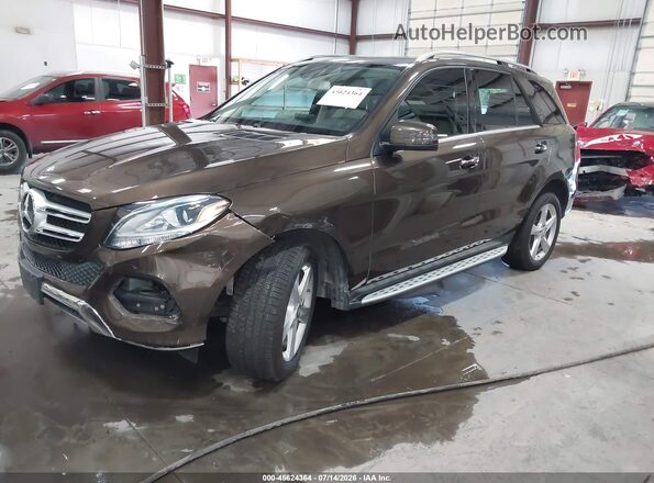 4JGDA5JB8GA781703 2016 MERCEDES-BENZ GLE 350 Brown Przód lewy