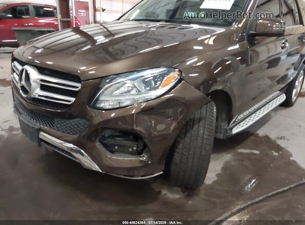 4JGDA5JB8GA781703 2016 MERCEDES-BENZ GLE 350 Brown Widok z przodu