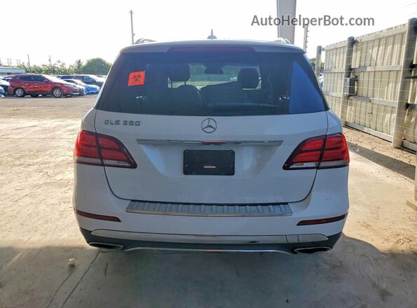 4JGDA5JB8GA783659 2016 MERCEDES-BENZ GLE White Widok z tyłu