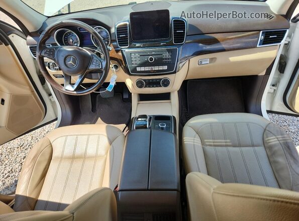 4JGDA5JB8JB030134 2018 MERCEDES-BENZ GLE White Widok deski rozdzielczej