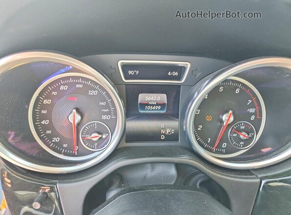 4JGDA5JB9GA720070 2016 MERCEDES-BENZ GLE Silver Vista del cuadro de instrumentos