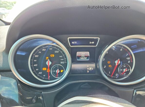 4JGDA5JB9GA739816 2016 MERCEDES-BENZ GLE White Widok zestawu wskaźników