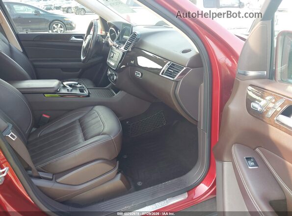 4JGDA5JBXHA935880 2017 MERCEDES-BENZ GLE 350 Red Widok wnętrza z przodu