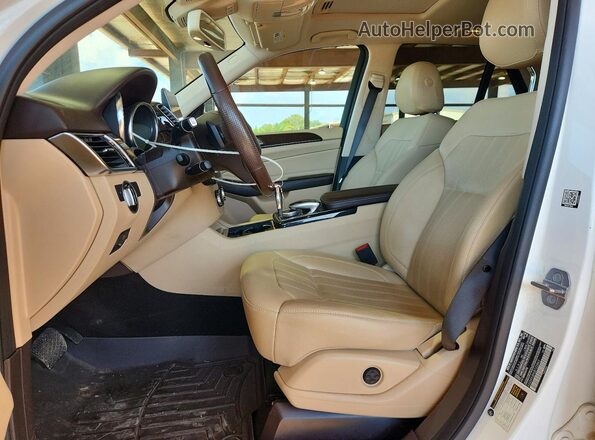 4JGDA5JBXJB122863 2018 MERCEDES-BENZ GLE Белый Вид салона спереди