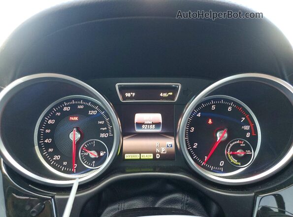4JGDA6DB0HA831139 2017 MERCEDES-BENZ GLE Black Vista del cuadro de instrumentos