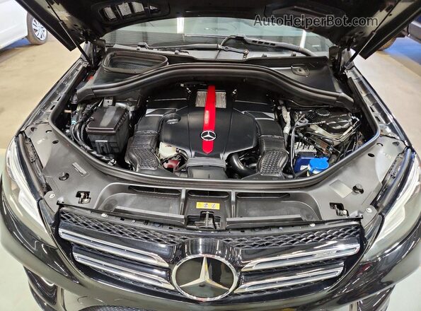 4JGDA6EB1HA963258 2017 MERCEDES-BENZ GLE Black Vista del compartimento del motor