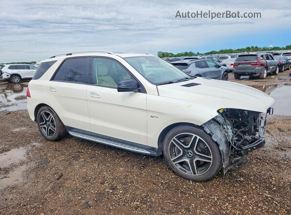 4JGDA6EB1JB098498 2018 MERCEDES-BENZ GLE Белый Передняя правая четверть