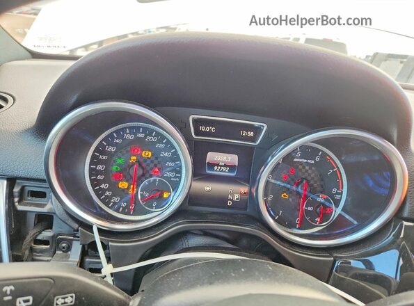 4JGDA6EB2JB120346 2018 MERCEDES-BENZ GLE White Vista del cuadro de instrumentos