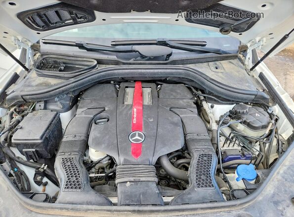 4JGDA6EB2JB120346 2018 MERCEDES-BENZ GLE White Vista del compartimento del motor