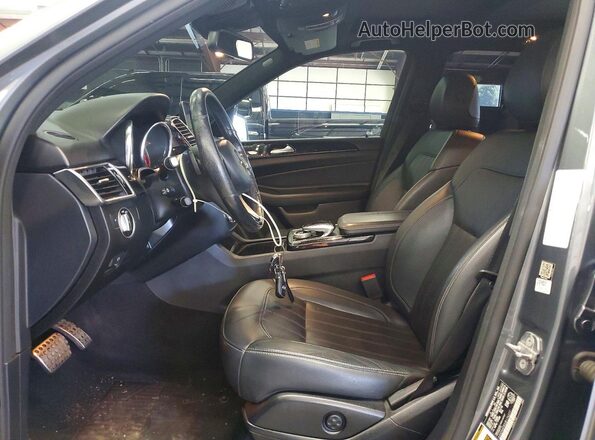 4JGDA6EB3JB176277 2018 MERCEDES-BENZ GLE Gray Widok wnętrza z przodu
