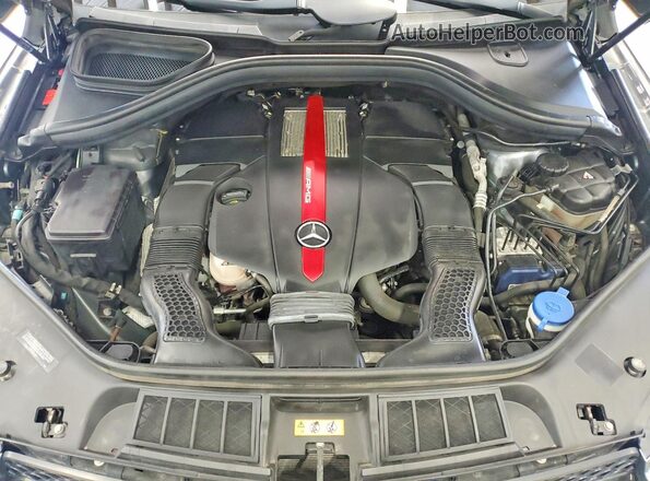 4JGDA6EB3JB176277 2018 MERCEDES-BENZ GLE Gray Widok komory silnika