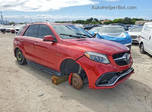 4JGDA7FBXGA697922 2016 MERCEDES-BENZ GLE Red Передня права чверть