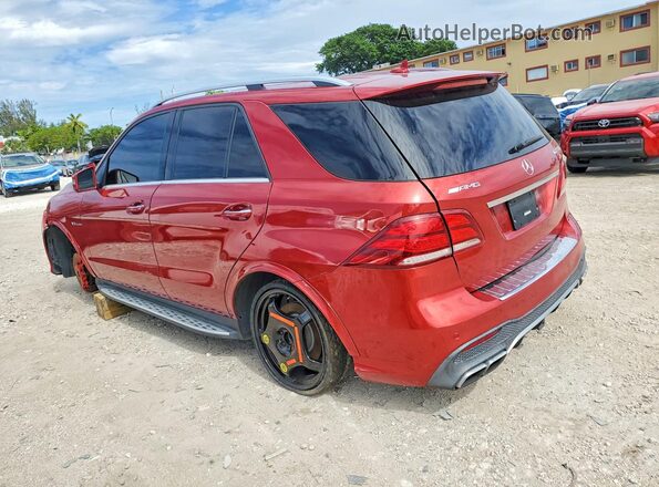 4JGDA7FBXGA697922 2016 MERCEDES-BENZ GLE Red Задня ліва чверть