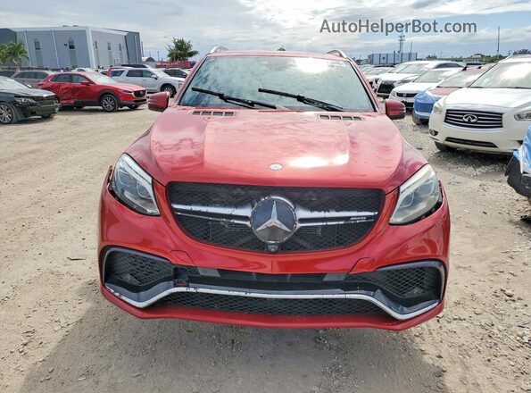 4JGDA7FBXGA697922 2016 MERCEDES-BENZ GLE Red Вид спереду