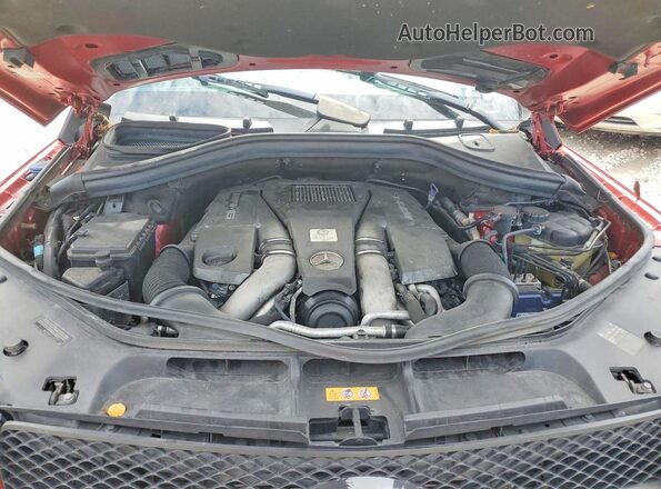4JGDA7FBXGA697922 2016 MERCEDES-BENZ GLE Red Вид задньої частини салону