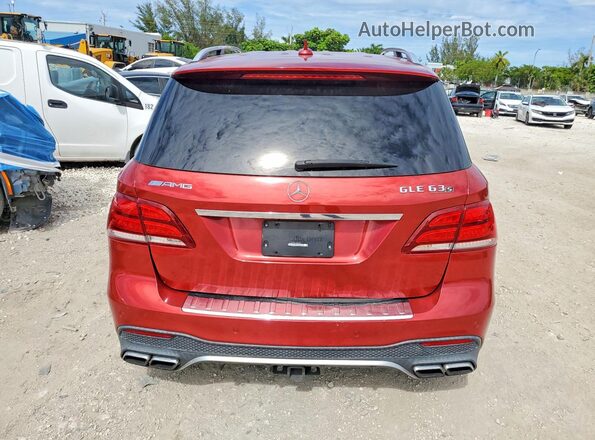 4JGDA7FBXGA697922 2016 MERCEDES-BENZ GLE Red Вид ззаду