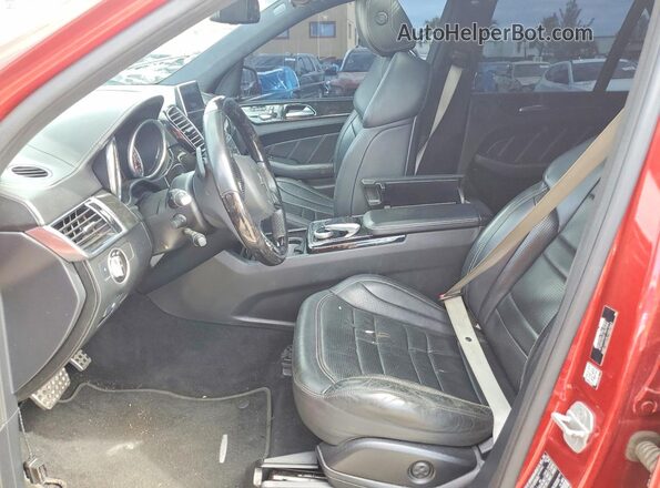 4JGDA7FBXGA697922 2016 MERCEDES-BENZ GLE Red Вид салону спереду