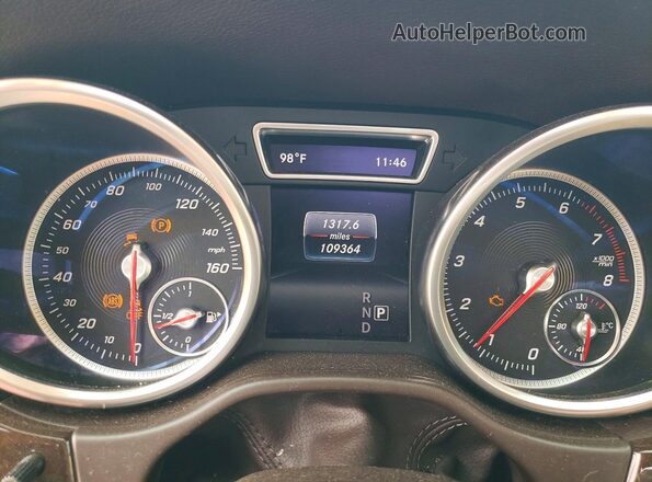 4JGDF6EE1HA789512 2017 MERCEDES-BENZ GLS Blue Widok zestawu wskaźników