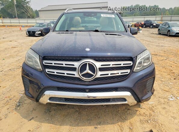 4JGDF6EE1HA789512 2017 MERCEDES-BENZ GLS Blue Widok z przodu