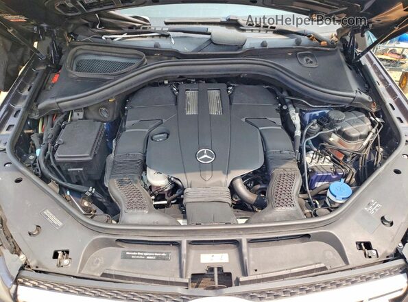 4JGDF6EE1HA789512 2017 MERCEDES-BENZ GLS Blue Widok komory silnika