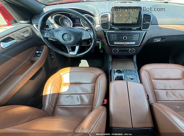 4JGDF6EE1HA790725 2017 MERCEDES-BENZ GLS Red VIN sticker view