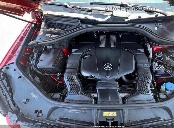 4JGDF6EE1HA790725 2017 MERCEDES-BENZ GLS Red Rear view