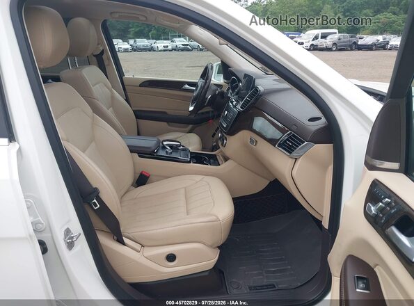 4JGDF6EE2HA871894 2017 MERCEDES-BENZ GLS 450 White Widok wnętrza z przodu