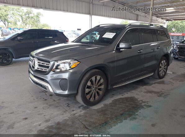 4JGDF6EE4HA936521 2017 MERCEDES-BENZ GLS 450 Серый Передняя левая четверть