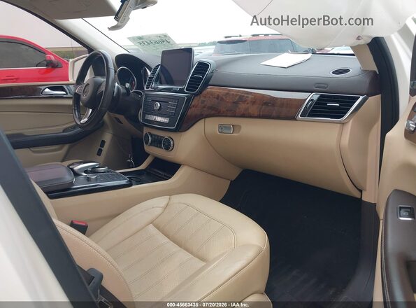 4JGDF6EE4JB081951 2018 MERCEDES-BENZ GLS 450 White Вид салону спереду