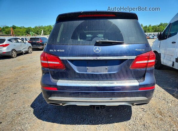 4JGDF6EE5HA881058 2017 MERCEDES-BENZ GLS Синий Вид сзади