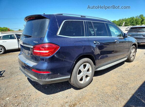 4JGDF6EE5HA881058 2017 MERCEDES-BENZ GLS Синий Задняя правая четверть
