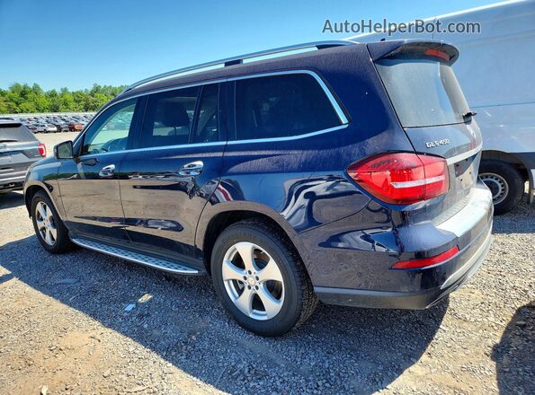 4JGDF6EE5HA881058 2017 MERCEDES-BENZ GLS Синий Задняя левая четверть