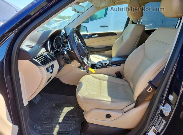 4JGDF6EE5HA881058 2017 MERCEDES-BENZ GLS Синий Вид салона спереди