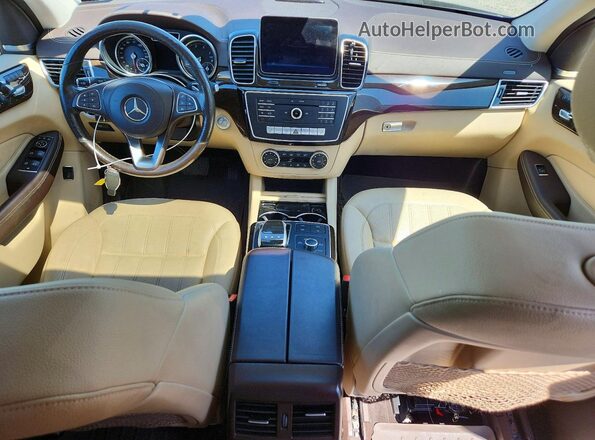 4JGDF6EE5HA881058 2017 MERCEDES-BENZ GLS Синий Вид панели приборов