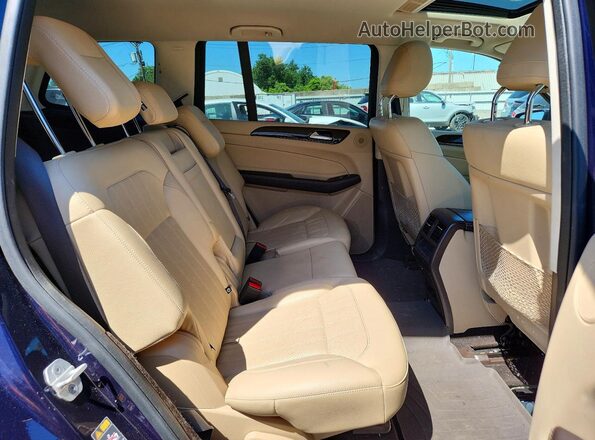 4JGDF6EE5HA881058 2017 MERCEDES-BENZ GLS Синий Вид задней части салона