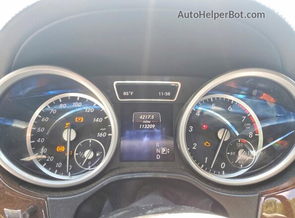4JGDF6EE6GA655304 2016 MERCEDES-BENZ GL-CLASS Gray Instrument cluster view