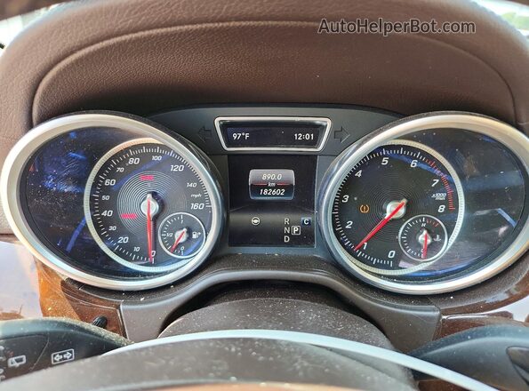 4JGDF6EE6HA848456 2017 MERCEDES-BENZ GLS White Widok zestawu wskaźników