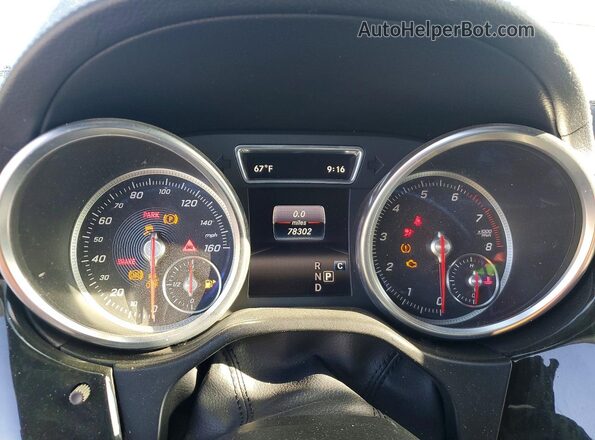 4JGDF6EE6JB117039 2018 MERCEDES-BENZ GLS Gray Widok zestawu wskaźników